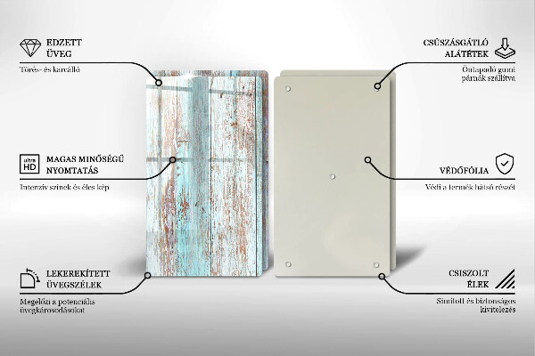 Tampa de parede do fogão a gás Tábuas vintage
