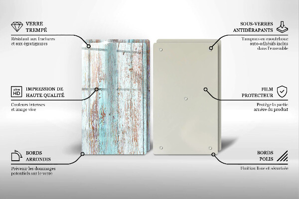 Tampa de parede do fogão a gás Tábuas vintage