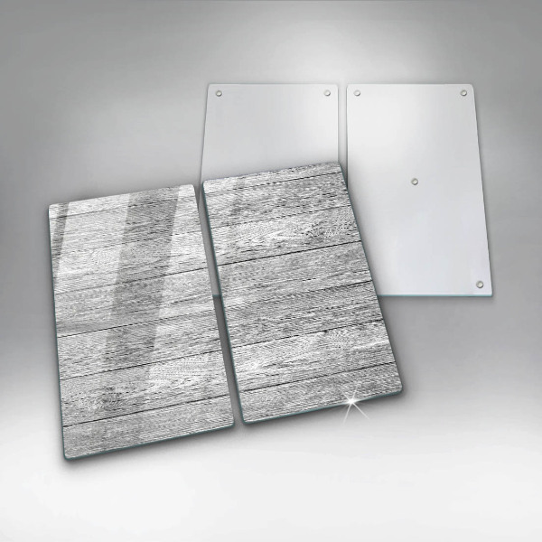 Tampa de parede do fogão a gás Madeira tábuas velhas