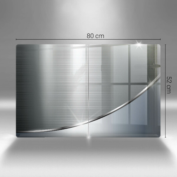 Tampa de parede do fogão a gás Padrão abstração metálica