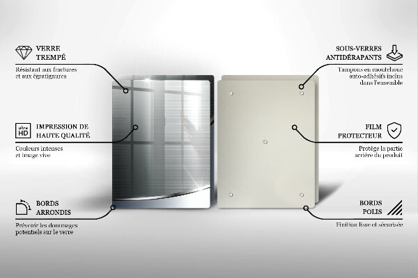 Tampa de parede do fogão a gás Padrão abstração metálica