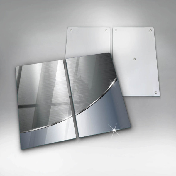 Tampa de parede do fogão a gás Padrão abstração metálica