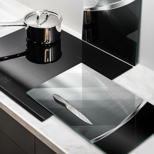 Tampa de parede do fogão a gás Abstração com metal