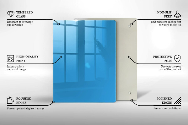 Protetor de placa de indução Cor azul