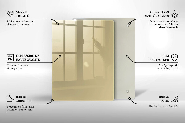 Protetor de placa de indução Cor bege