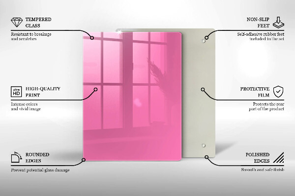 Proteção para placa de indução Cor rosa