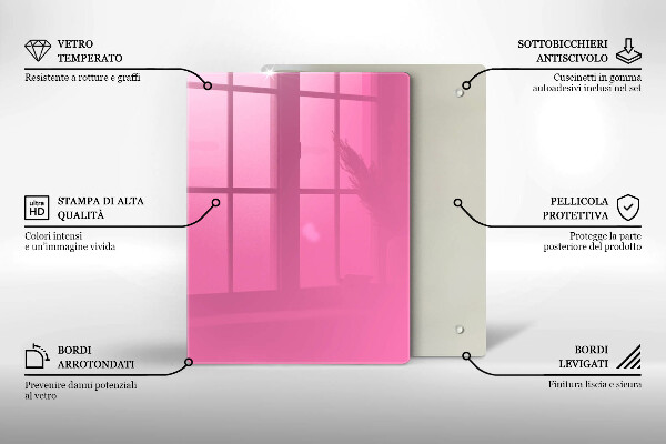 Proteção para placa de indução Cor rosa