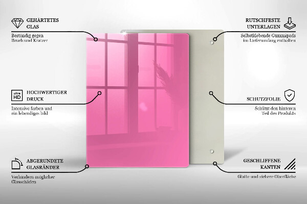 Proteção para placa de indução Cor rosa