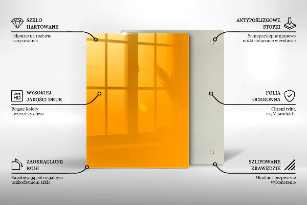 Protetor de placa de indução Cor amarelo escuro