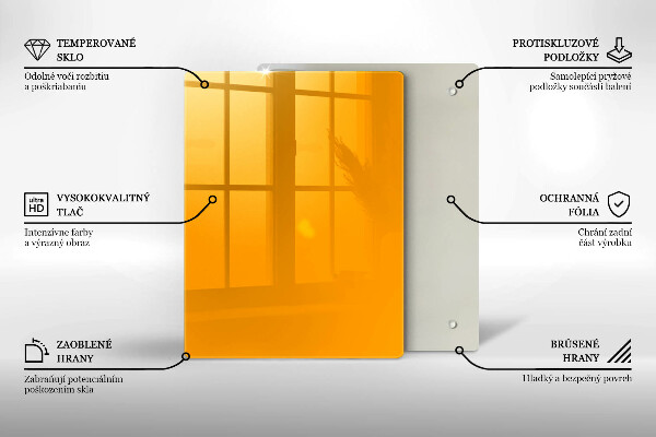 Protetor de placa de indução Cor amarelo escuro
