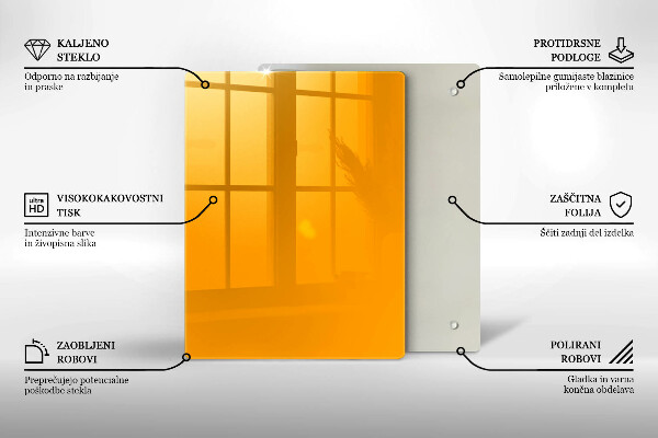 Protetor de placa de indução Cor amarelo escuro
