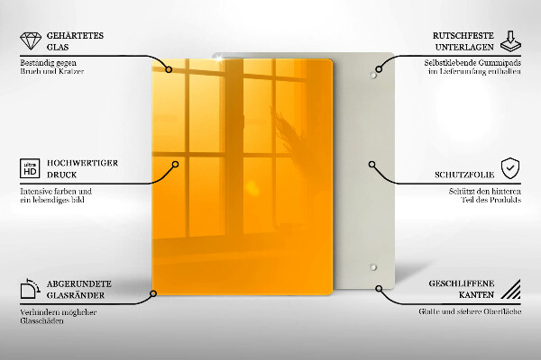 Protetor de placa de indução Cor amarelo escuro