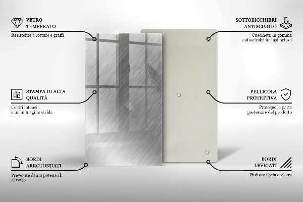 Protetor de placa de indução Fundo de textura metálica