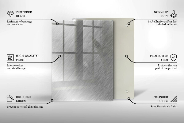 Protetor de placa de indução Fundo de textura metálica