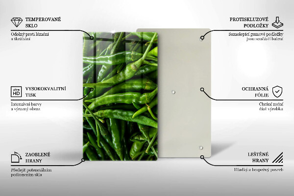 Proteção para placa de indução vagens de ervilha