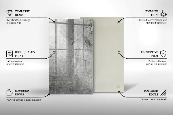 Protetor de bancada Textura de concreto
