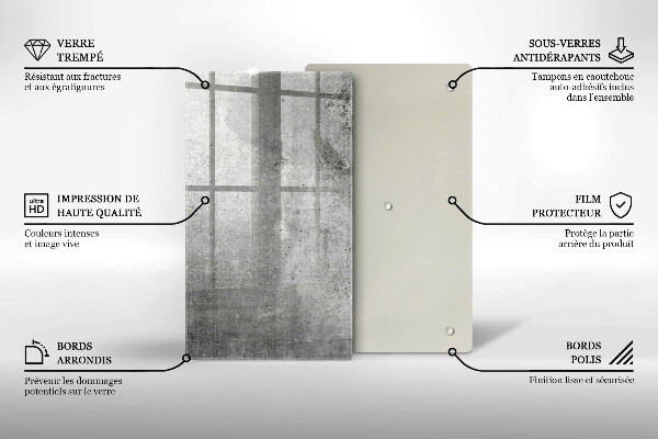 Protetor de bancada Textura de concreto