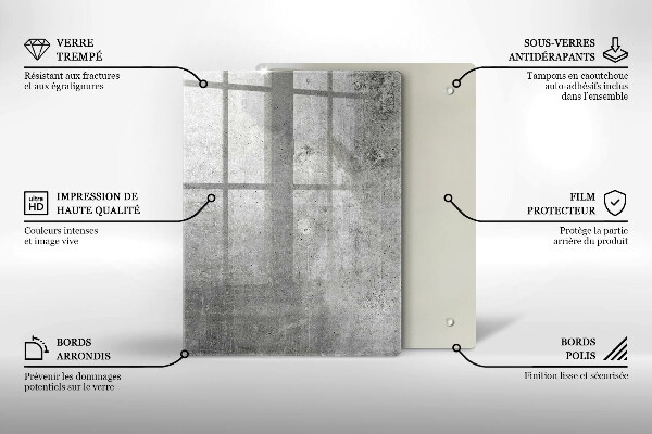 Protetor de bancada Textura de concreto