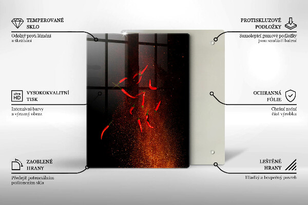 Protetor de placa de indução Pimentas picantes