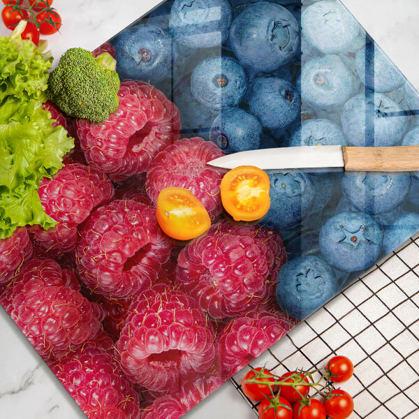 Protetor de placa de indução Framboesas e mirtilos