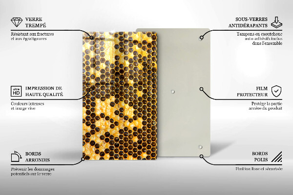 Protetor de bancada Favo de mel