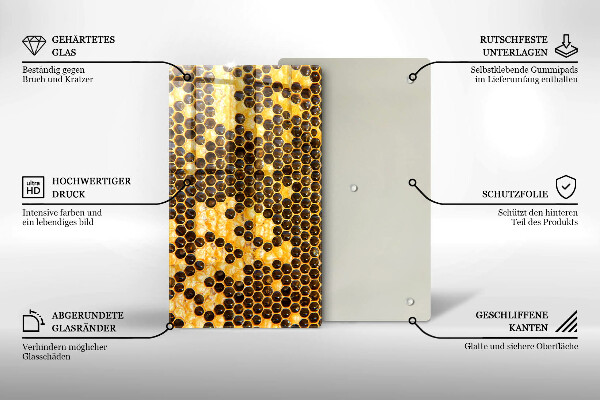 Protetor de bancada Favo de mel