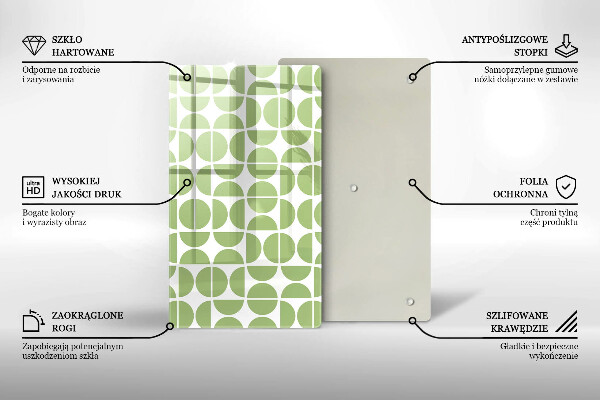 Proteção para placa de indução Padrão de formas boho