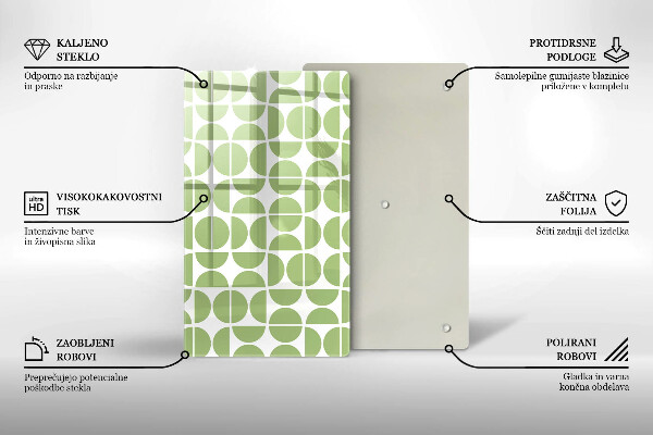 Proteção para placa de indução Padrão de formas boho