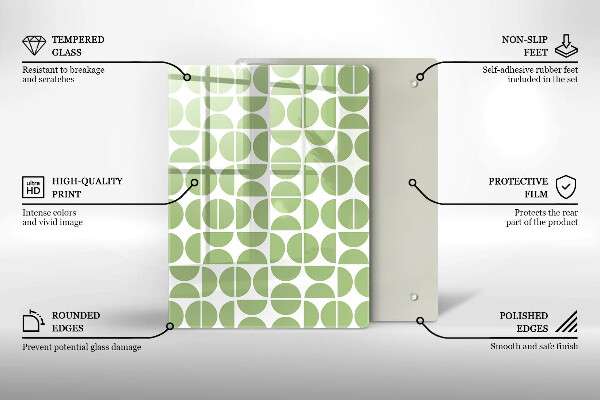 Proteção para placa de indução Padrão de formas boho