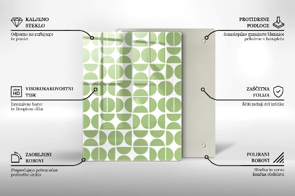 Proteção para placa de indução Padrão de formas boho