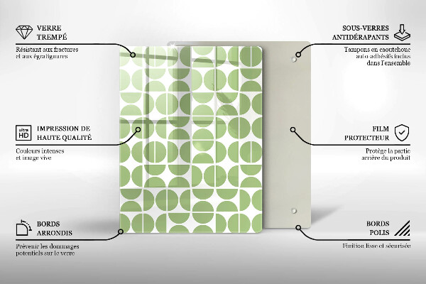 Proteção para placa de indução Padrão de formas boho