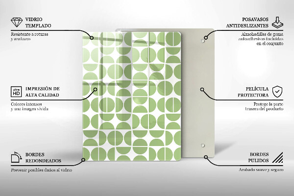 Proteção para placa de indução Padrão de formas boho