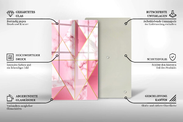 Protetor de bancada Mármore geométrico