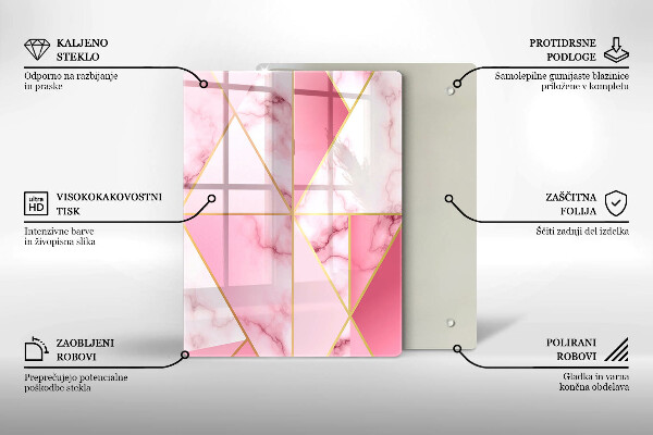 Protetor de bancada Mármore geométrico