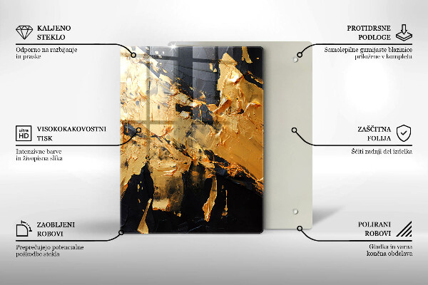 Proteção para placa de indução Textura de tinta elegante