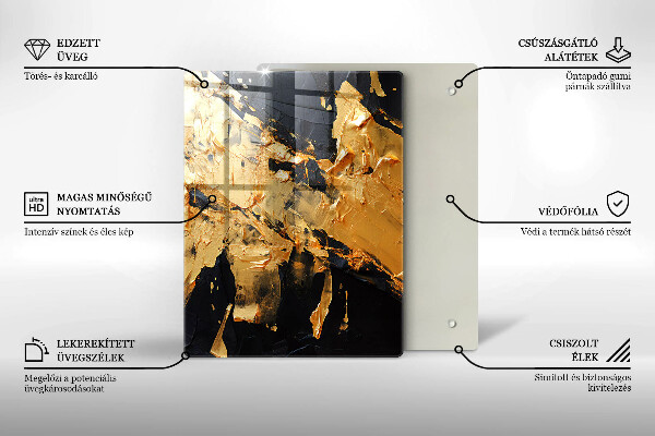 Proteção para placa de indução Textura de tinta elegante
