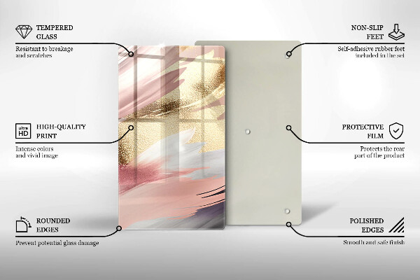 Protetor de placa de indução Manchas pastel