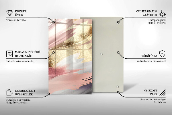 Protetor de placa de indução Manchas pastel