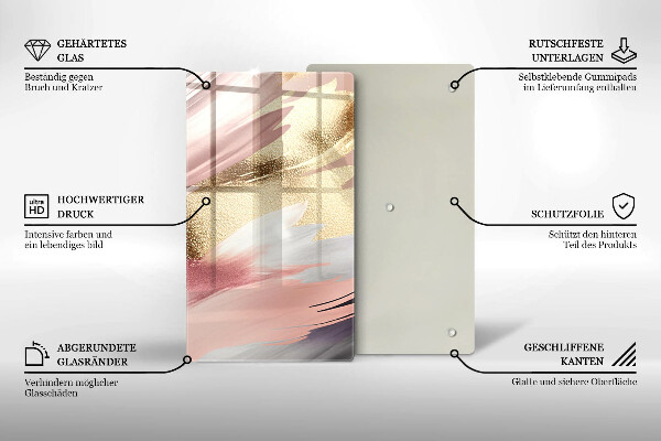 Protetor de placa de indução Manchas pastel