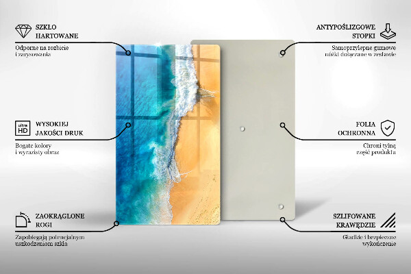 Protetor de bancada Praia e mar