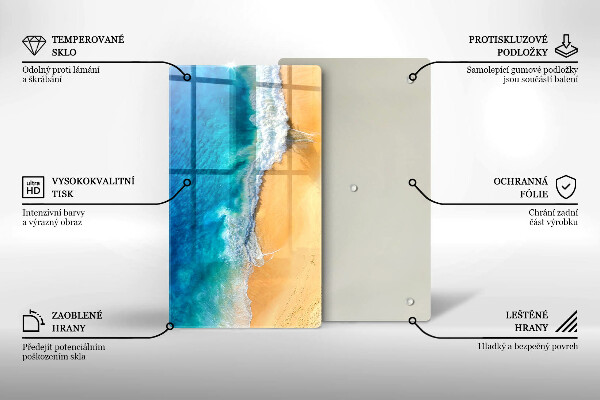 Protetor de bancada Praia e mar