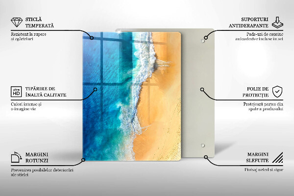 Protetor de bancada Praia e mar