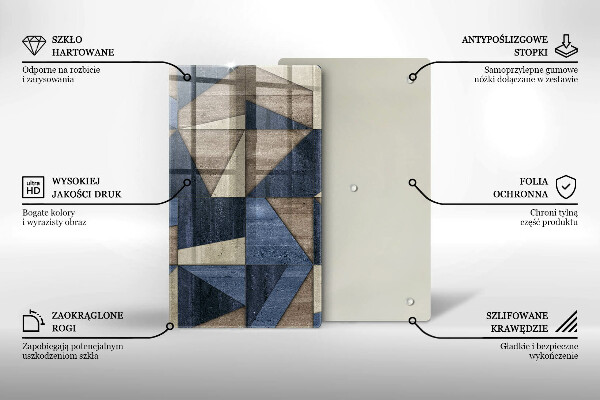 Proteção para placa de indução Abstração geométrica