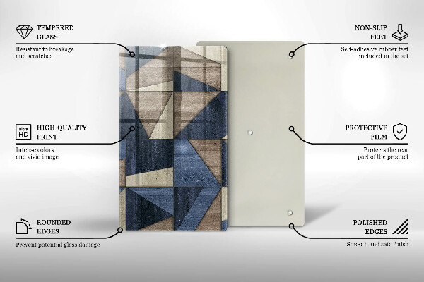 Proteção para placa de indução Abstração geométrica