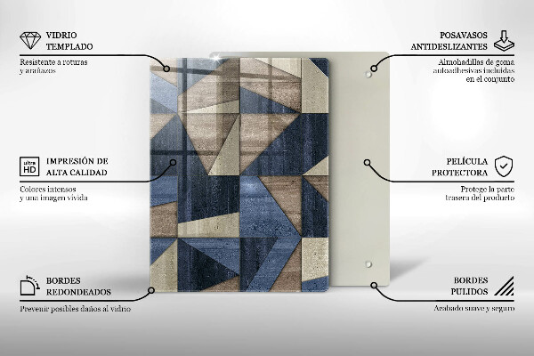 Proteção para placa de indução Abstração geométrica