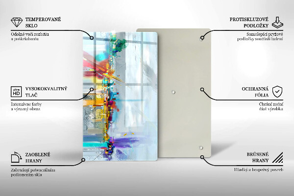 Protetor de bancada Abstração pintada
