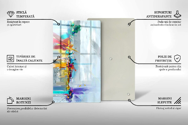 Protetor de bancada Abstração pintada