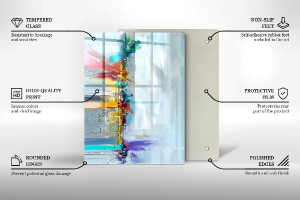 Protetor de bancada Abstração pintada