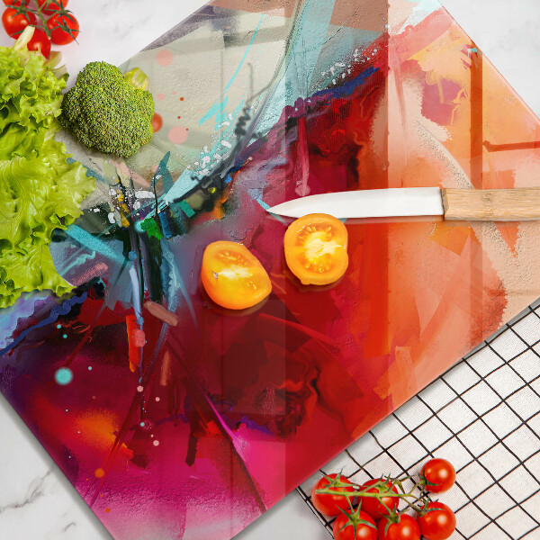 Proteção para placa de indução Abstração pintada