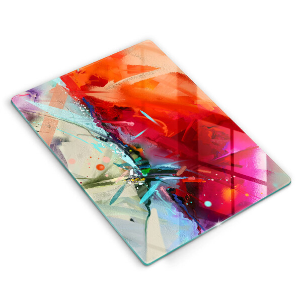 Proteção para placa de indução Abstração pintada